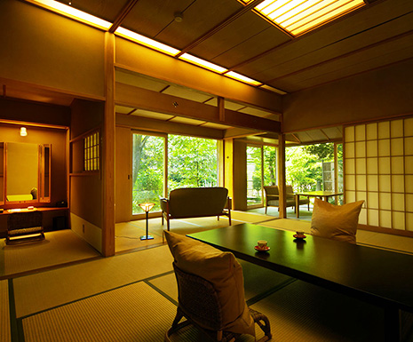 Special rooms with open air bath(100% free-flowing hot-spring) /1room
